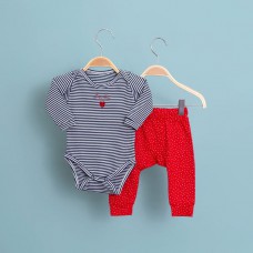 Conjunto Body Calça Corações